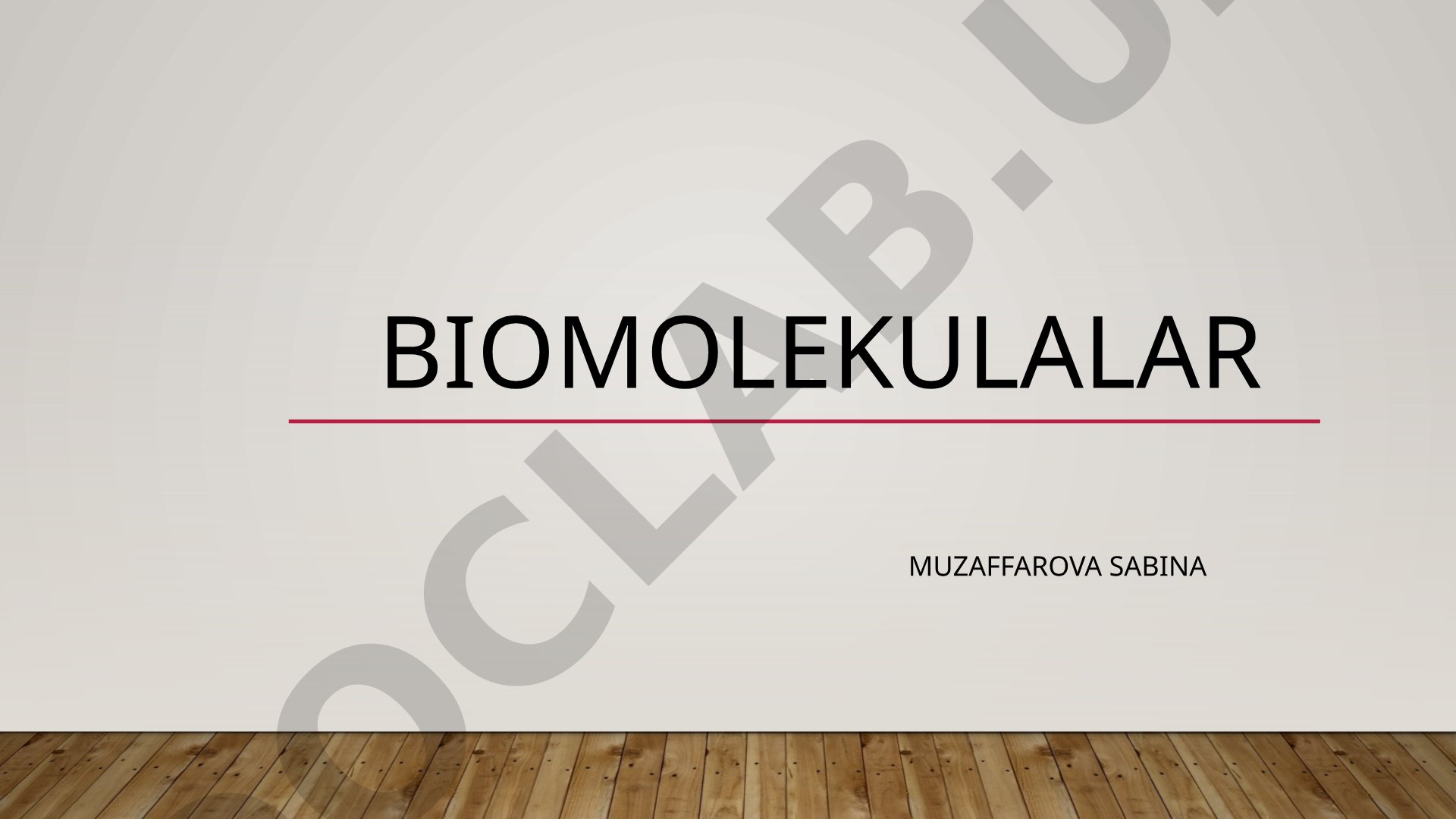 Biomolekulalar, monomerlar, biopolimerlar va ularning tirik organizmdagi vazifalari