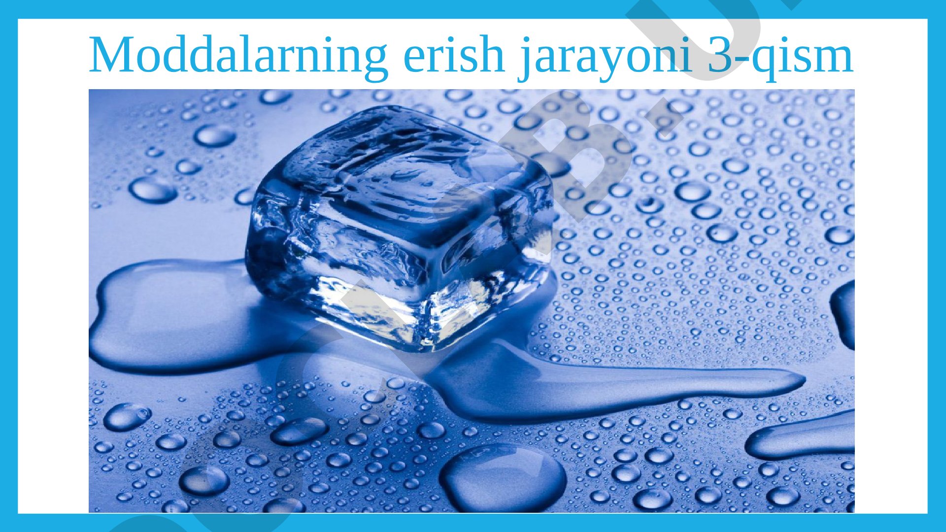 Erish jarayonini tezlashtirishning usullari va tadqiqot metodlari