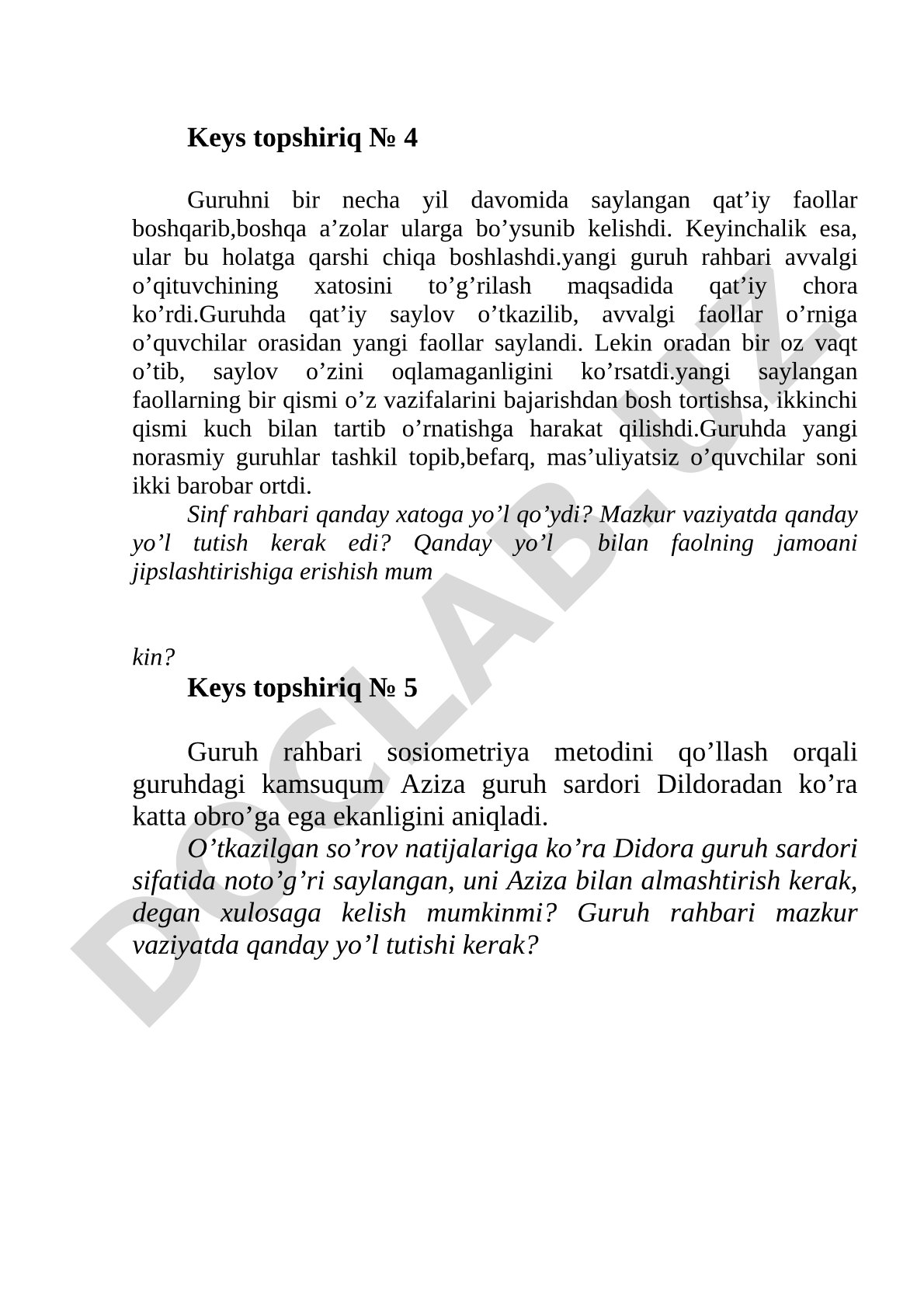 Guruh faollari va sotsiometriya usuli