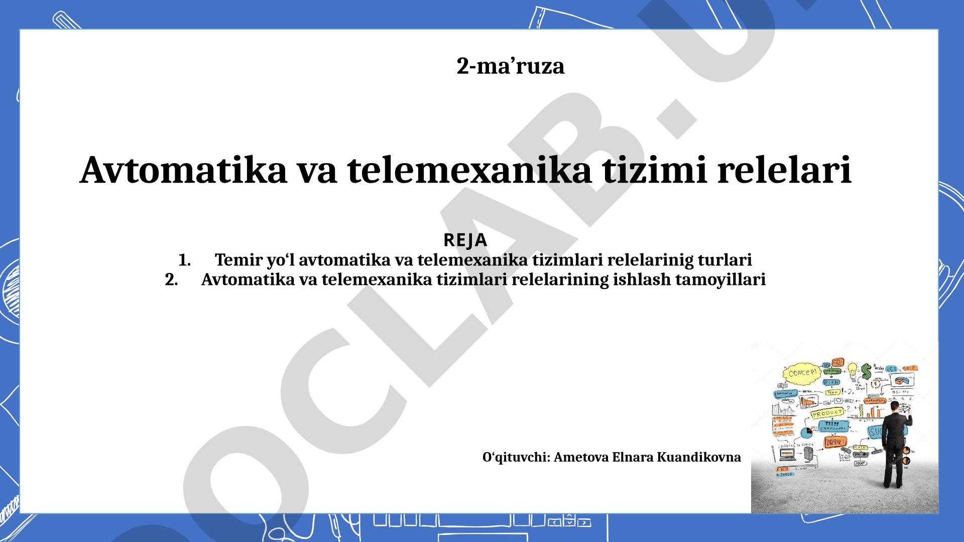 2-ma’ruza Avtomatika va telemexanika tizimi relelari