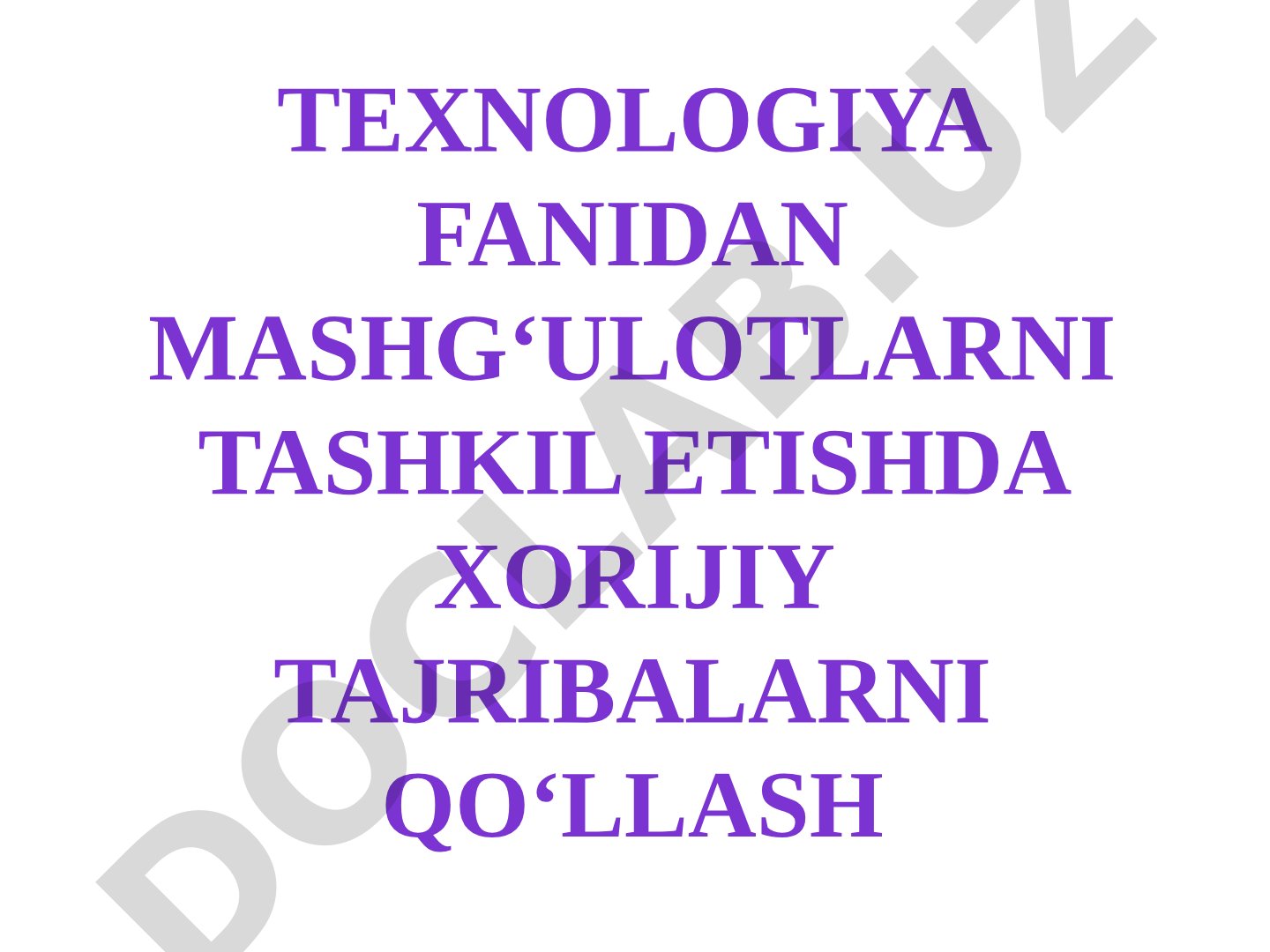 Texnologiya fanidan mashg‘ulotlarni tashkil etishda xorijiy tajribalarni qo‘llash Yaponiya ta’limi