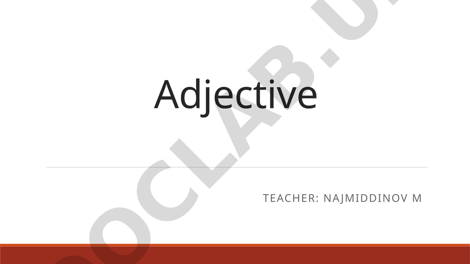 Explains adjectives, their order, comparative and superlative forms for learners