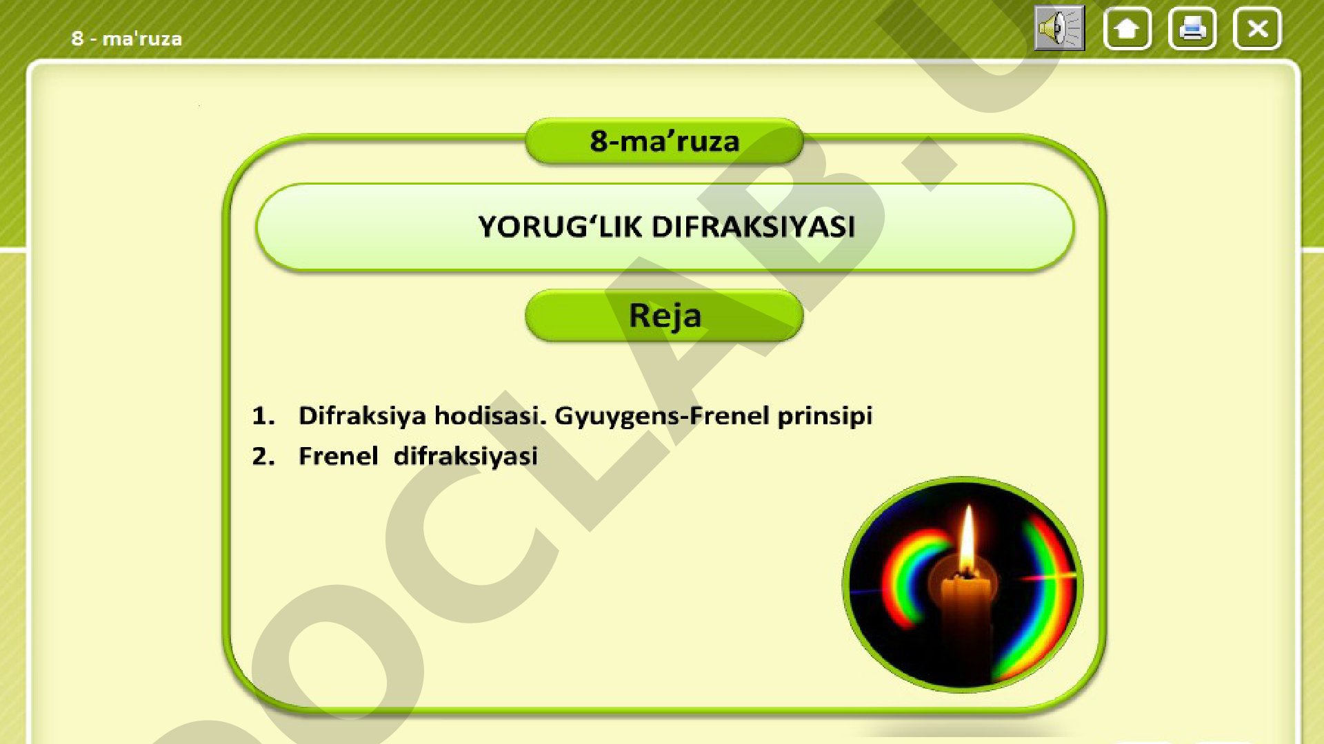 Taqdimot mavzusi aniqlanmadi