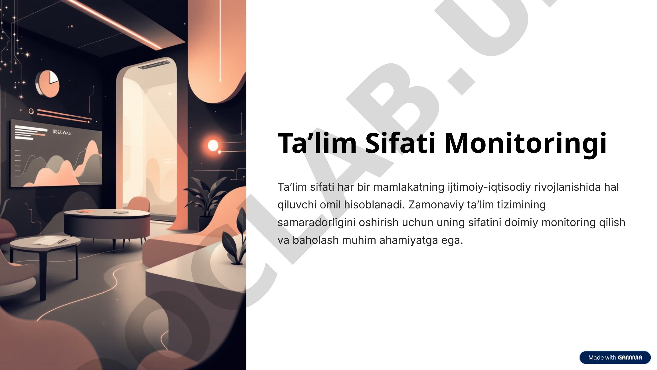 Ta'lim sifati monitoringi va baholash tizimlari