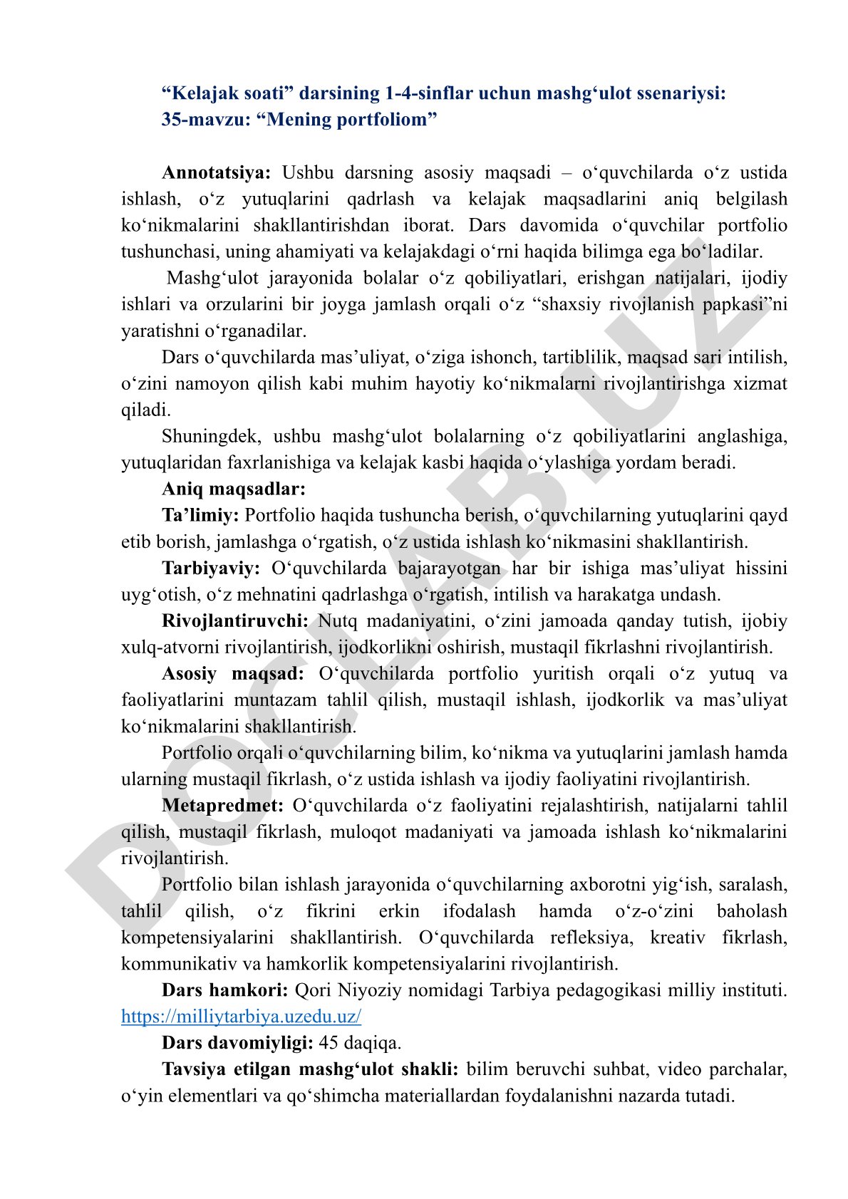 Mening portfoliom