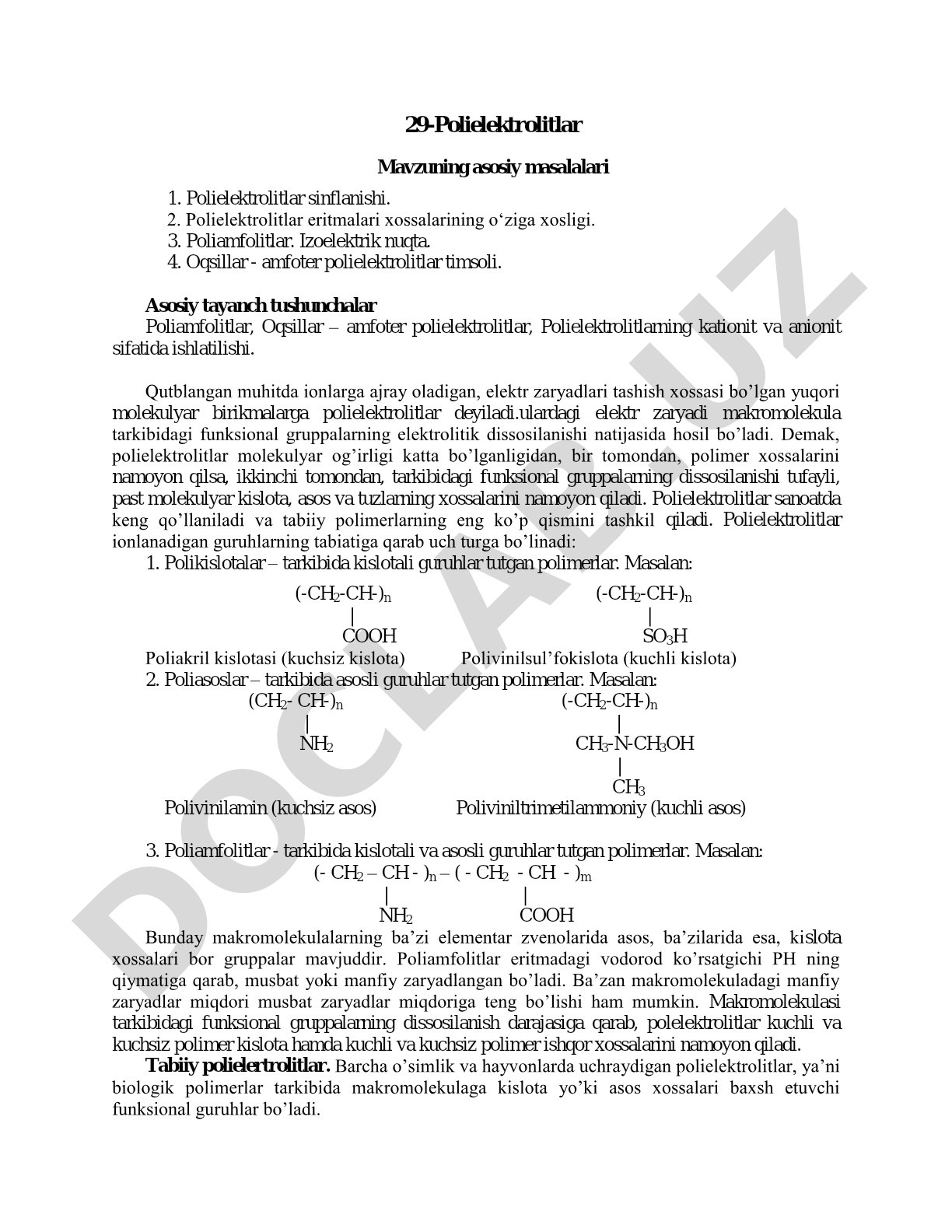 Polielektrolitlar