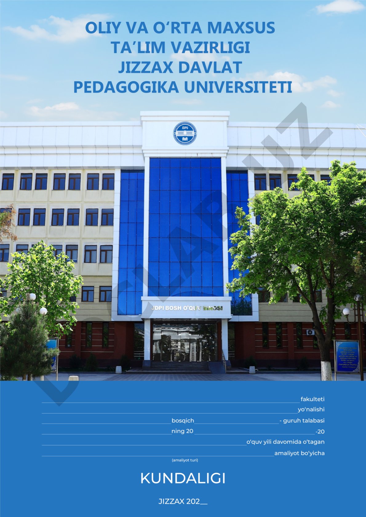 Amaliyot daftarini yuritish bo'yicha ko'rsatmalar