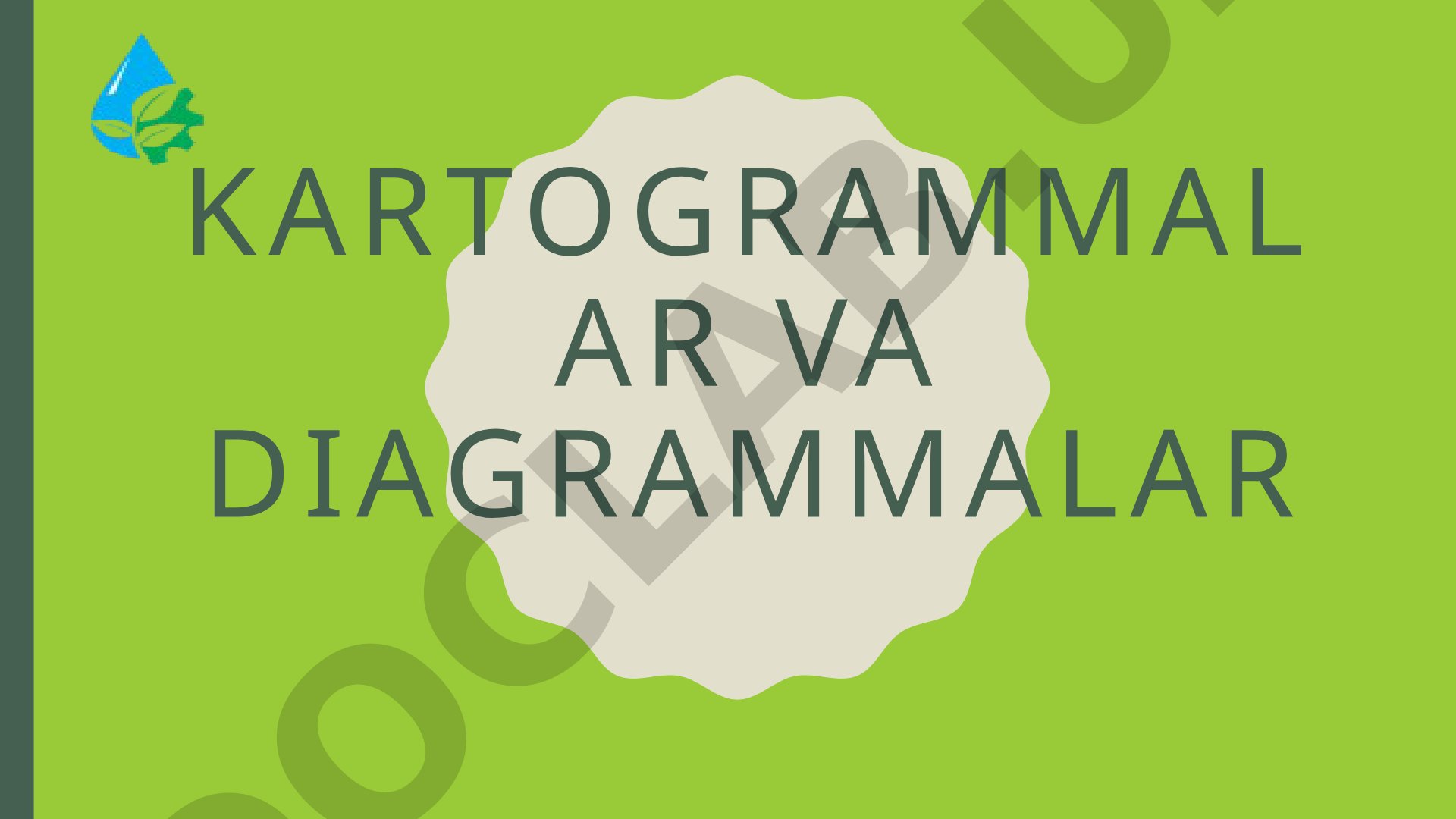 Kartogramma va diagrammalarning ta'rifi, turlari va kartada qo'llanilishi yoritilgan