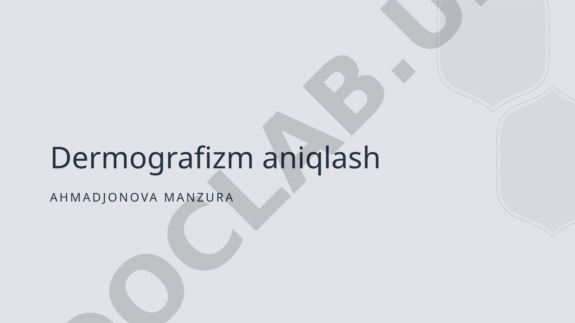 Dermografizm aniqlash