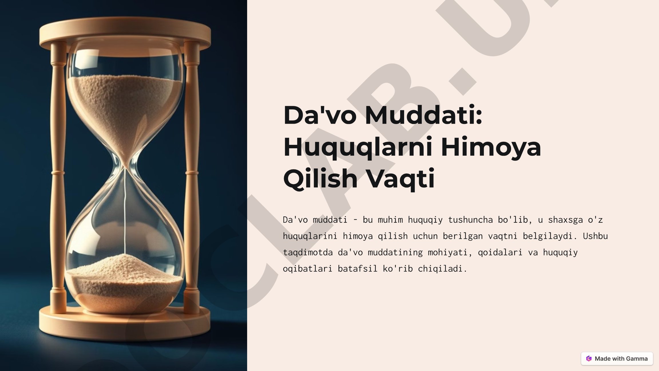 Da'vo Muddati: Huquqlarni Himoya Qilish Vaqti