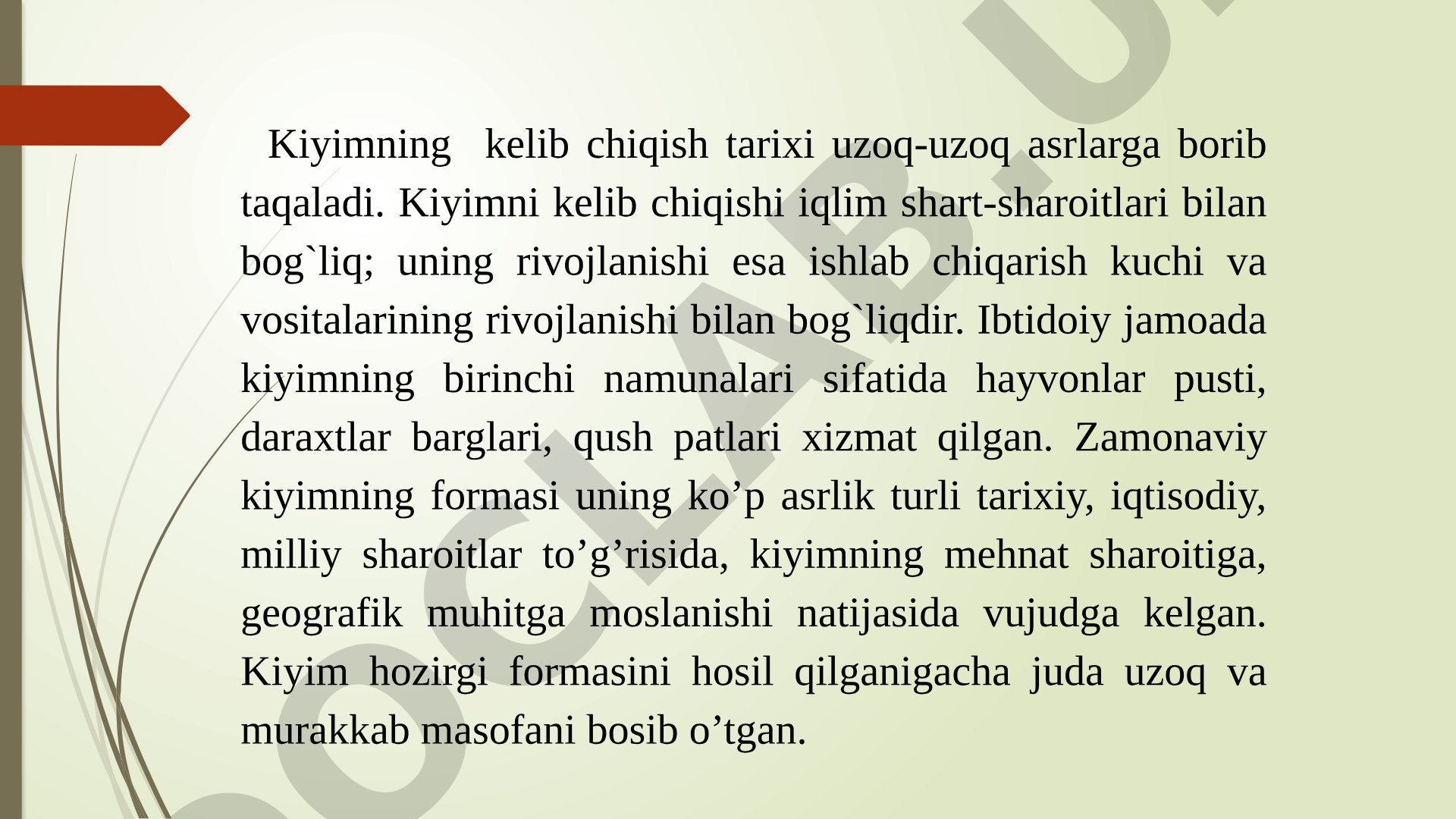Ayollar kiyimini konstruksiyalash va modellashtirish