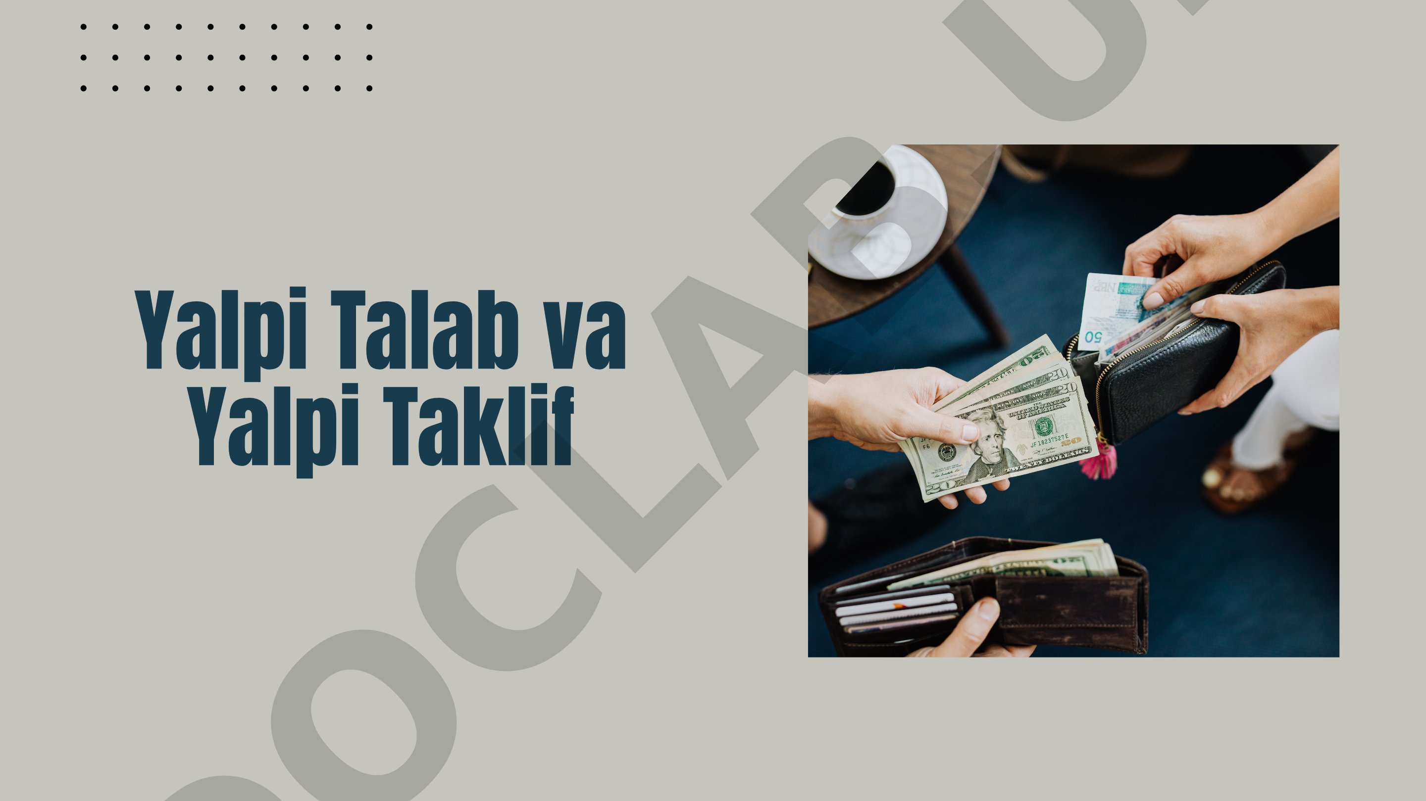 Yalpi talab va yalpi taklif