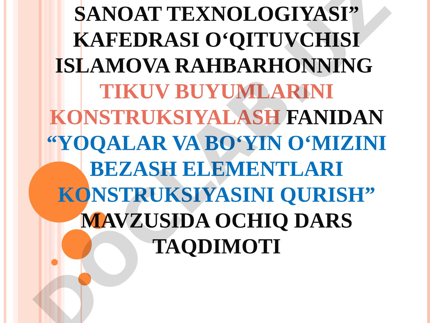 YOQALAR VA BO‘YIN O‘MIZINI BEZASH ELEMENTLARI KONSTRUKSIYASINI QURISH