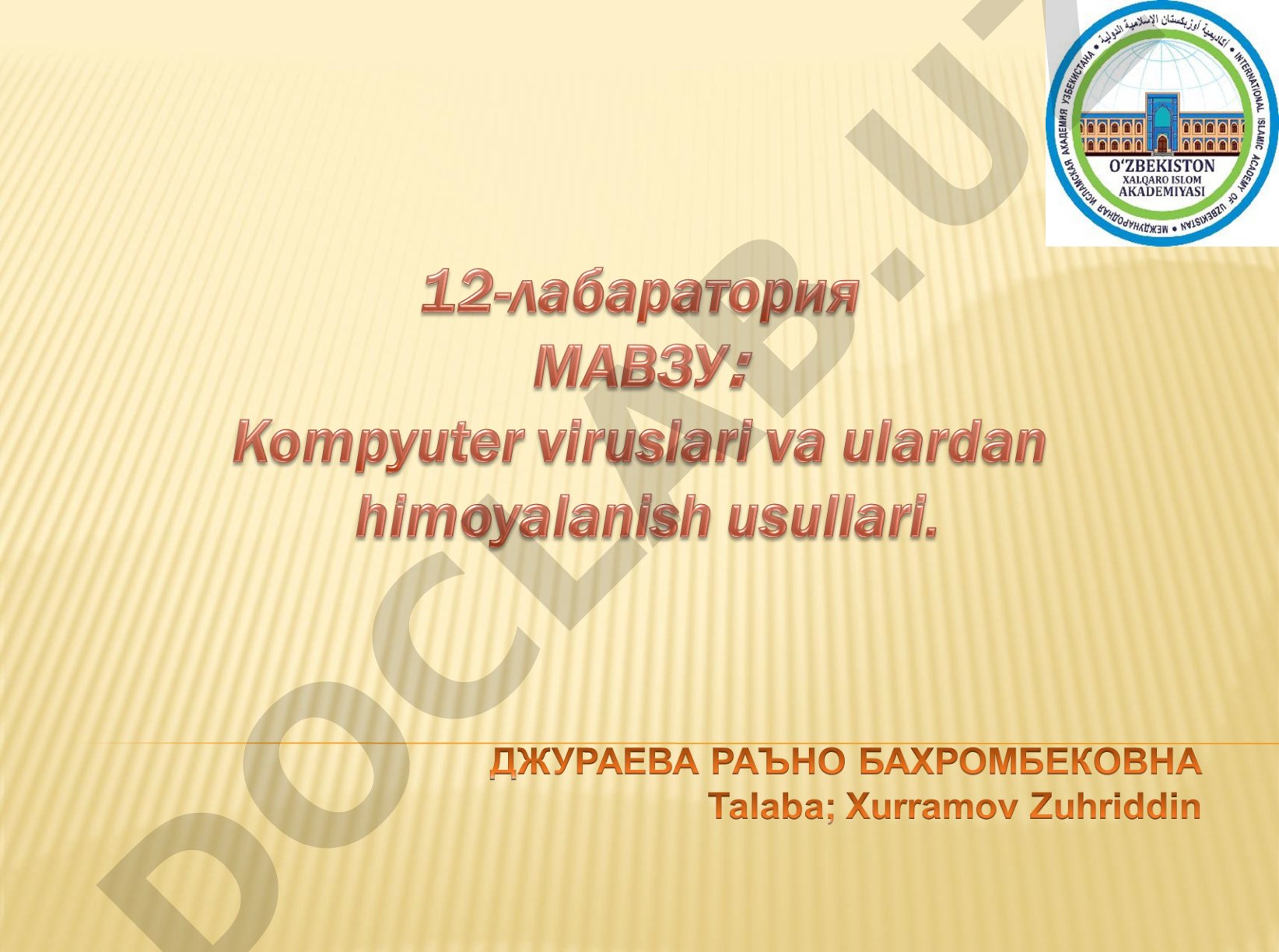 Kompyuter viruslari va ularning turlari