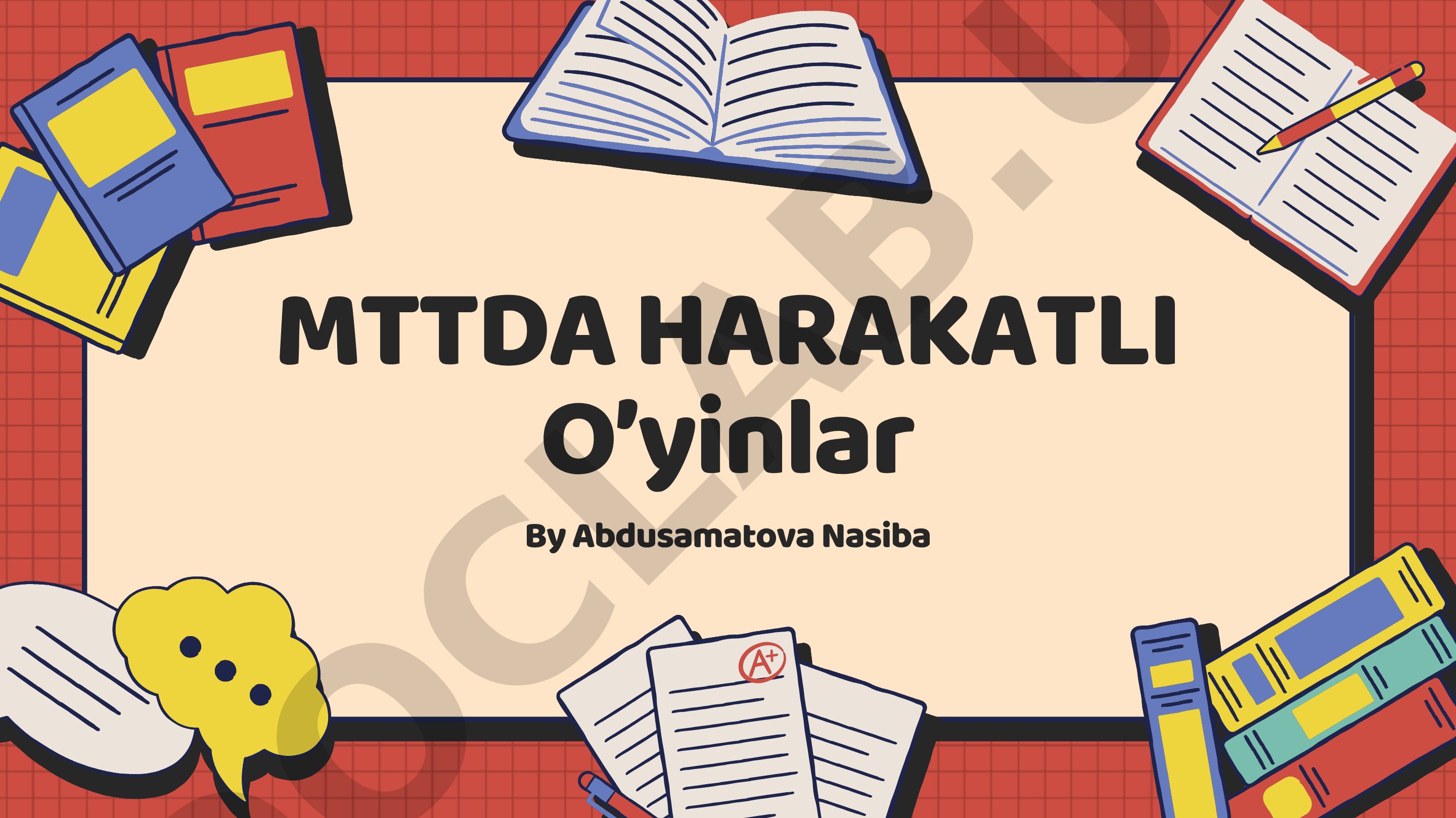 MTTda bolalar uchun harakatli o‘yinlar turlari, vazifalari va misollari keltirilgan