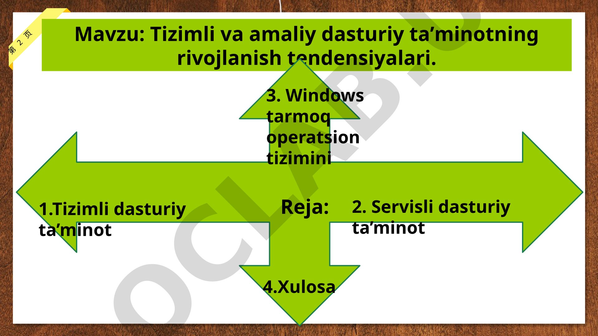 Tizimli va amaliy dasturiy taʼminotning rivojlanish tendensiyalari