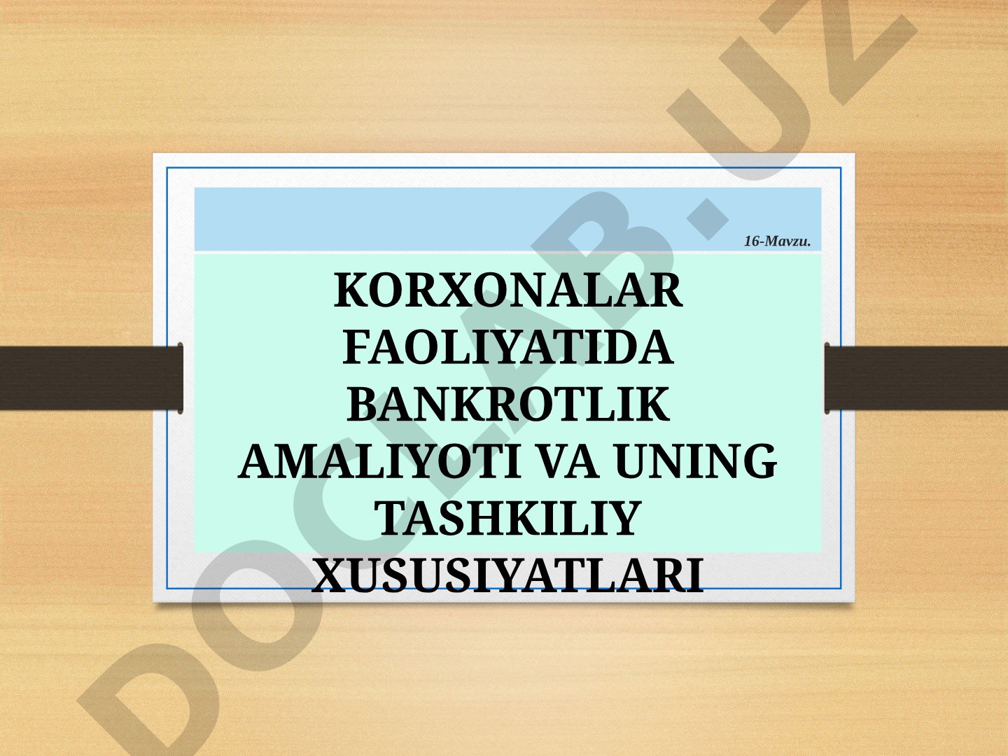 Korxonalar faoliyatida bankrotlik amaliyoti va uning tashkiliy xususiyatlari
