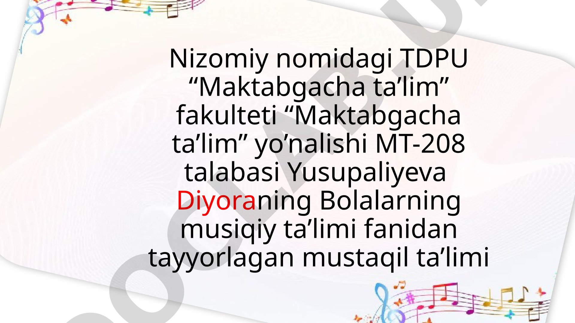 Musiqa tinglash hamda idrok etishda bolalar namoyon qilgan ko'nikma malaka va bilimlar