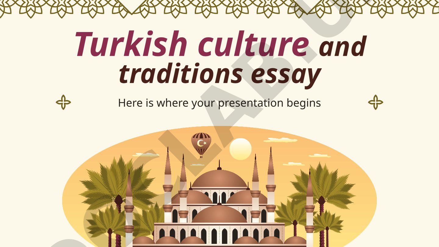 Turkish culture and traditions