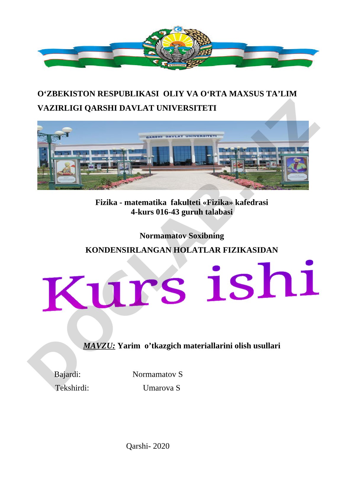 Yarim o'tkazgich materiallarini olish usullari