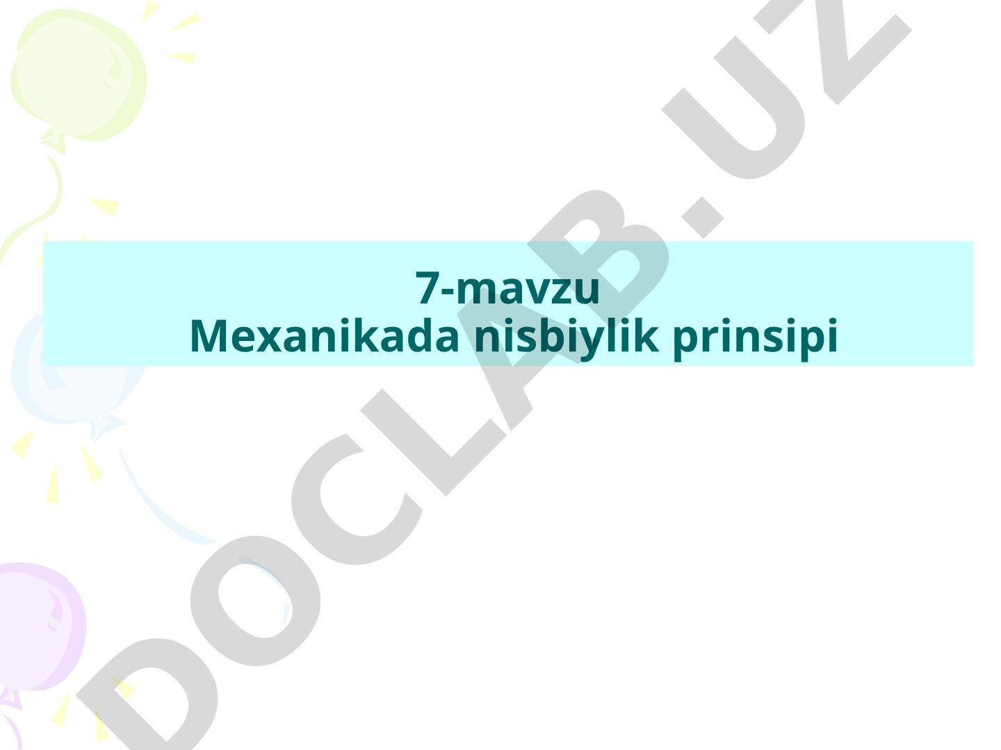 Mexanikada nisbiylik prinsipi, Galiley va Lorents almashtirishlari, relyativistik
