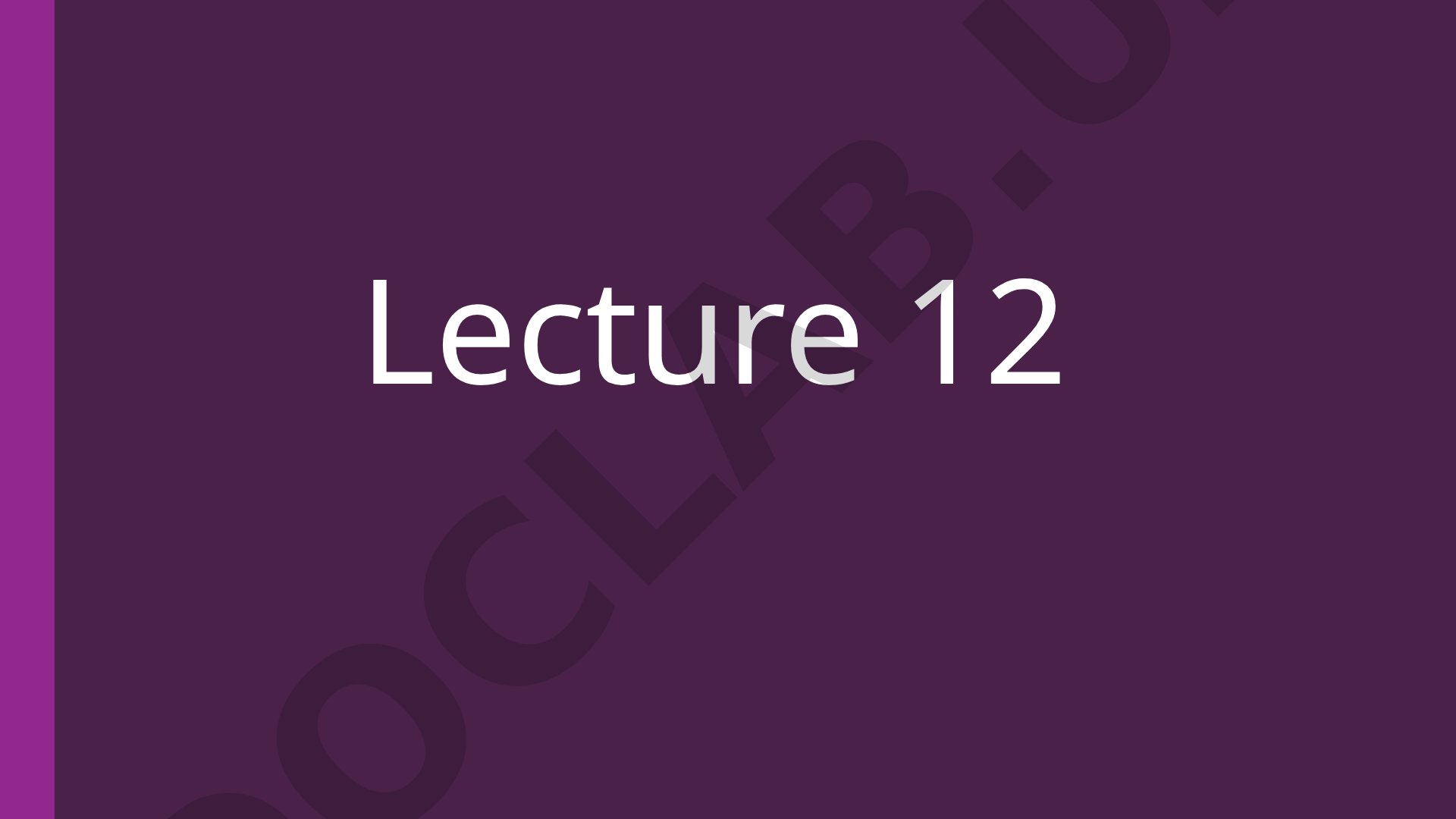 Lecture 12: International and Misleading Translators Words