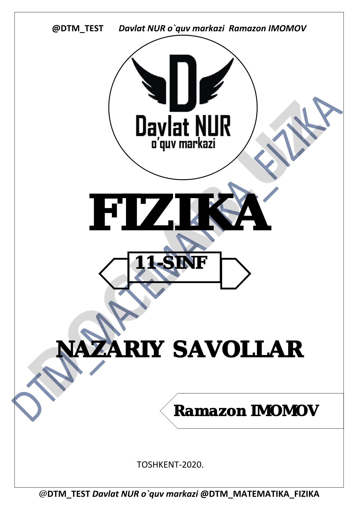 Atom yadrosi fizikasi savollari