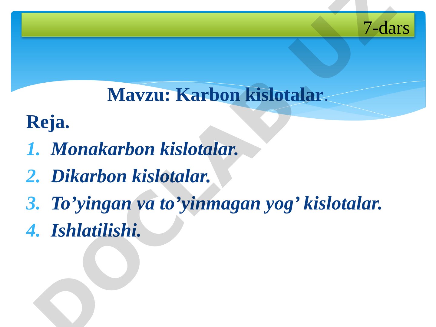 Karbon kislotalar