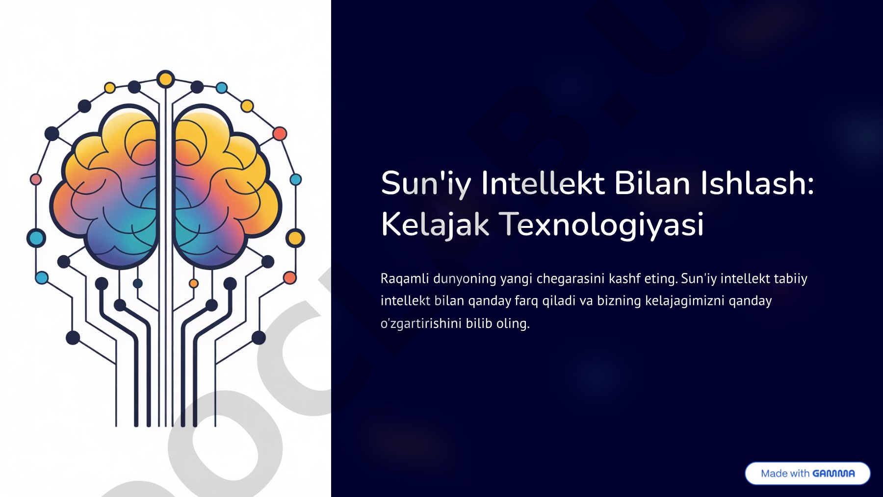 Sun'iy Intellekt Bilan Ishlash: Kelajak Texnologiyasi