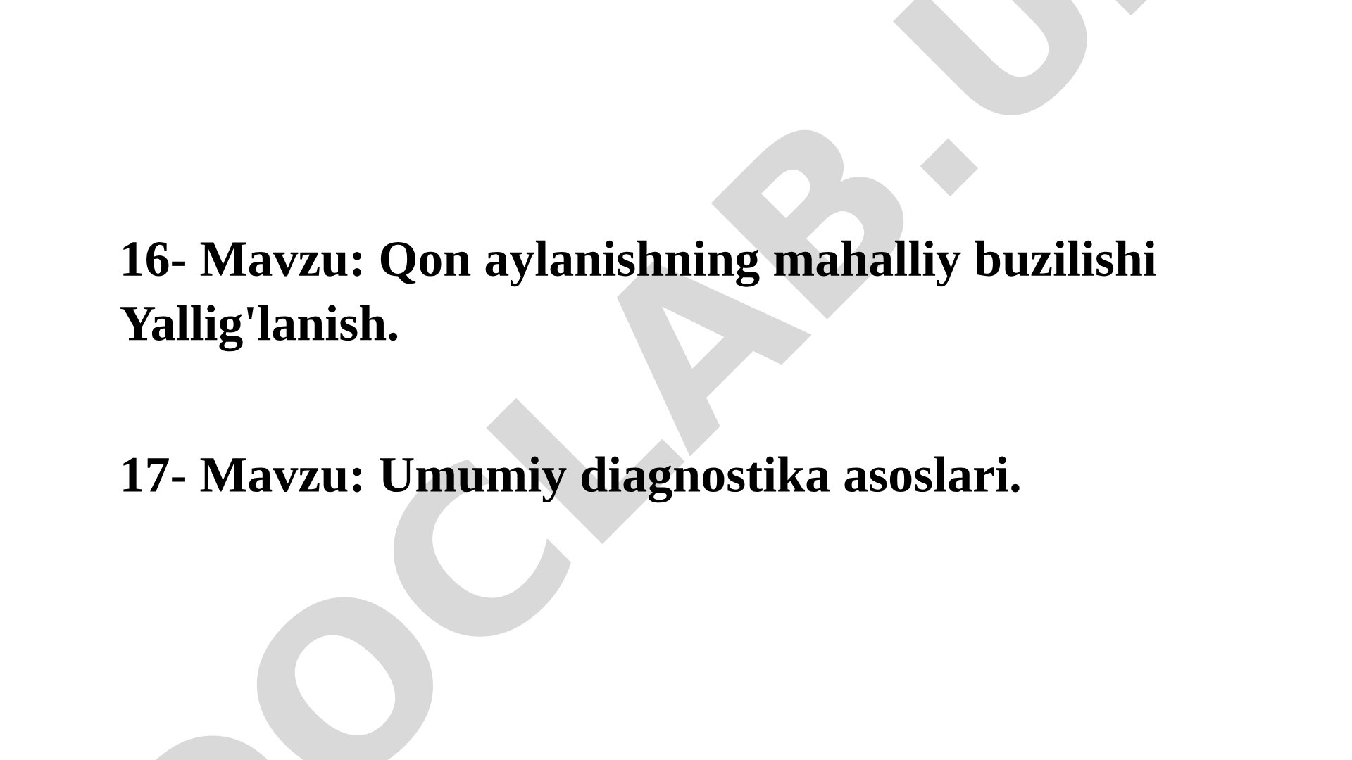 Qon aylanishning mahalliy buzilishi Yallig'lanish