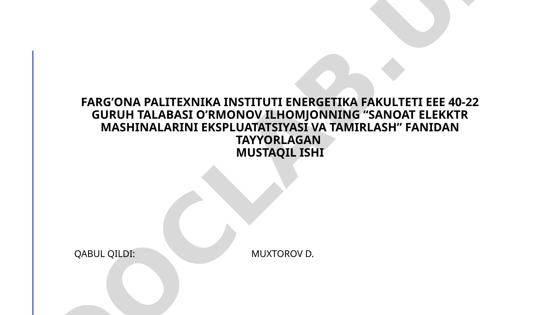 Elektr mashinalarining termal rejimi