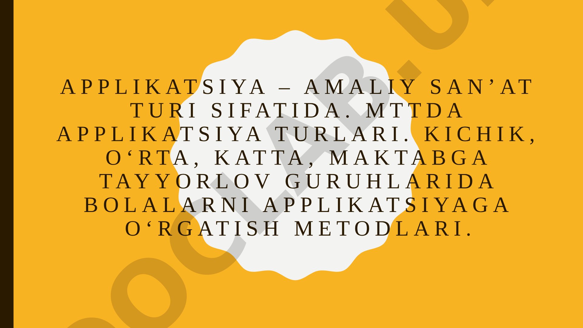 Applikatsiya – amaliy san’at turi sifatida