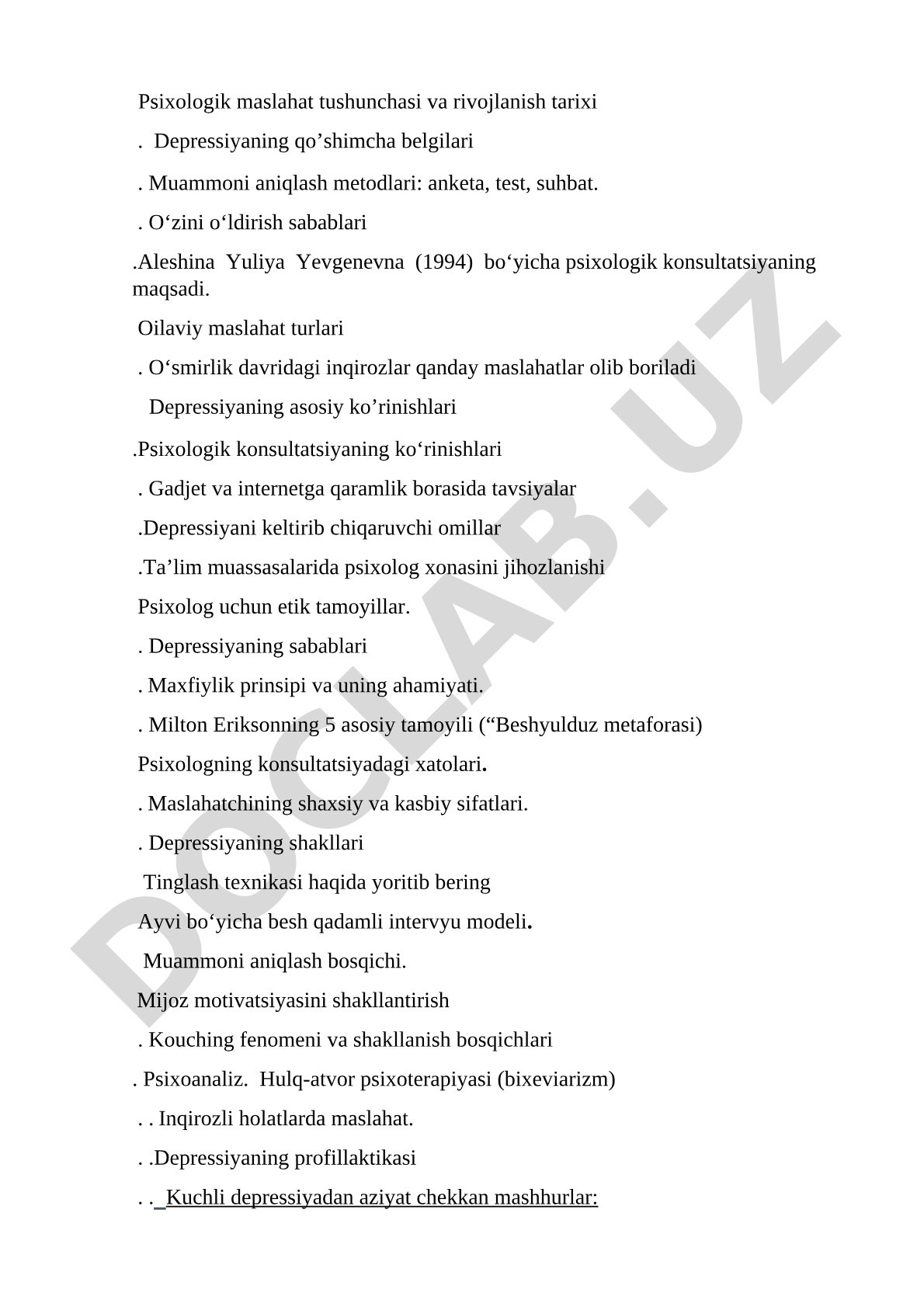 Psixologik maslahat tushunchasi va rivojlanish tarixi