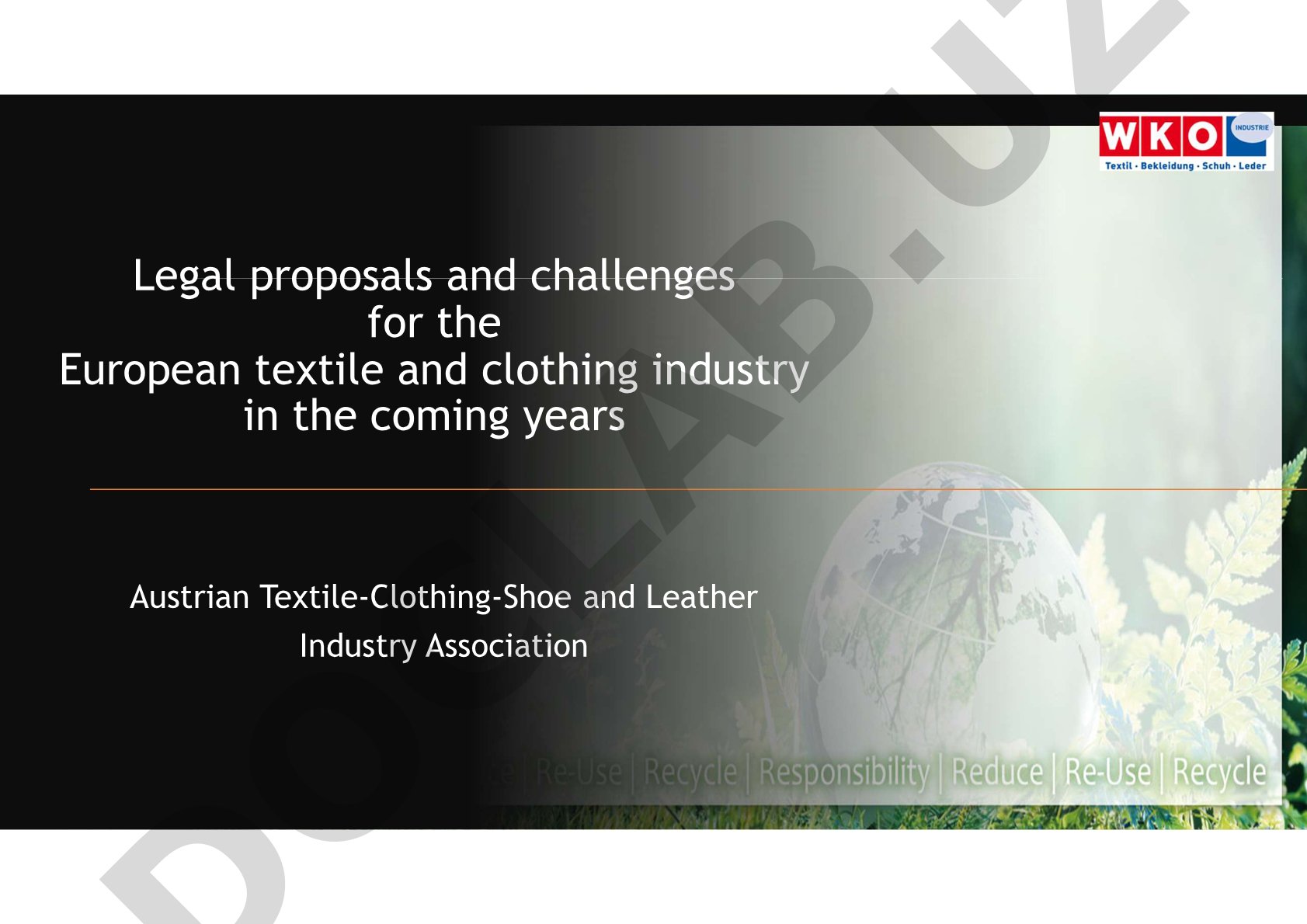 EU legal proposals and challenges for textile industry