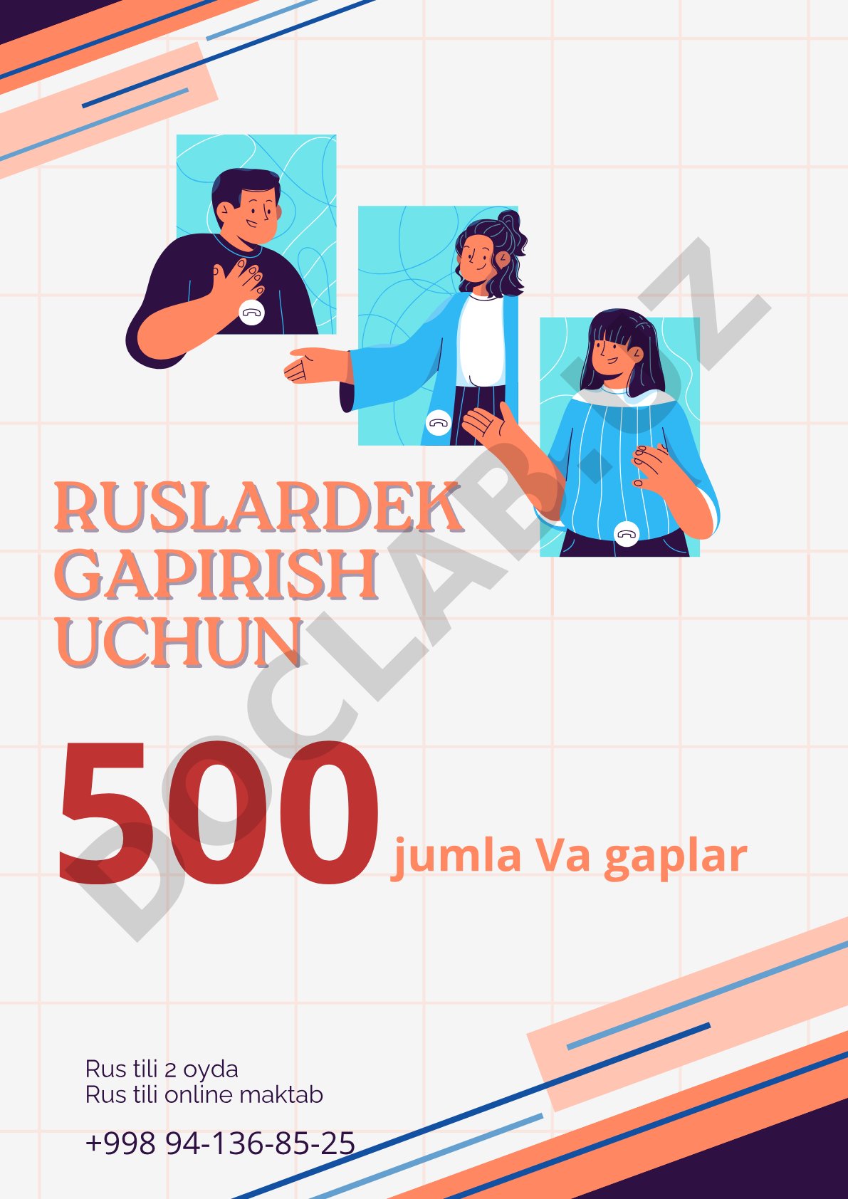 Rus tili 2 oyda – kundalik iboralar