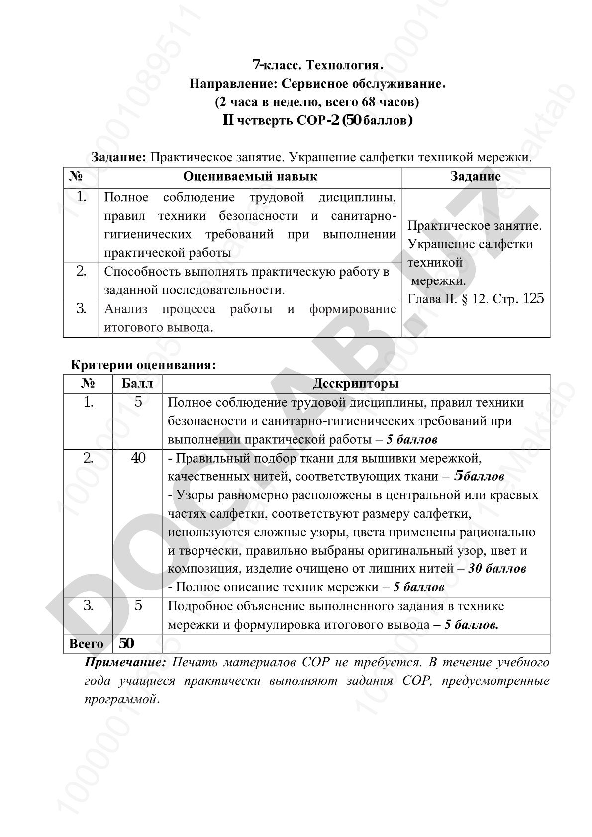 Украшение салфетки техникой мережки