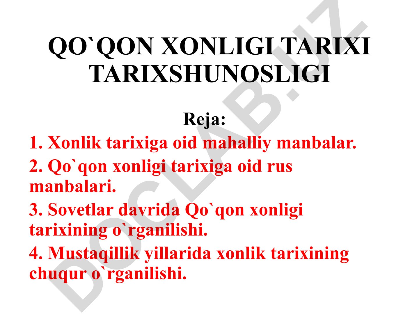 Qo'qon xonligi tarixi va tarixshunosligi