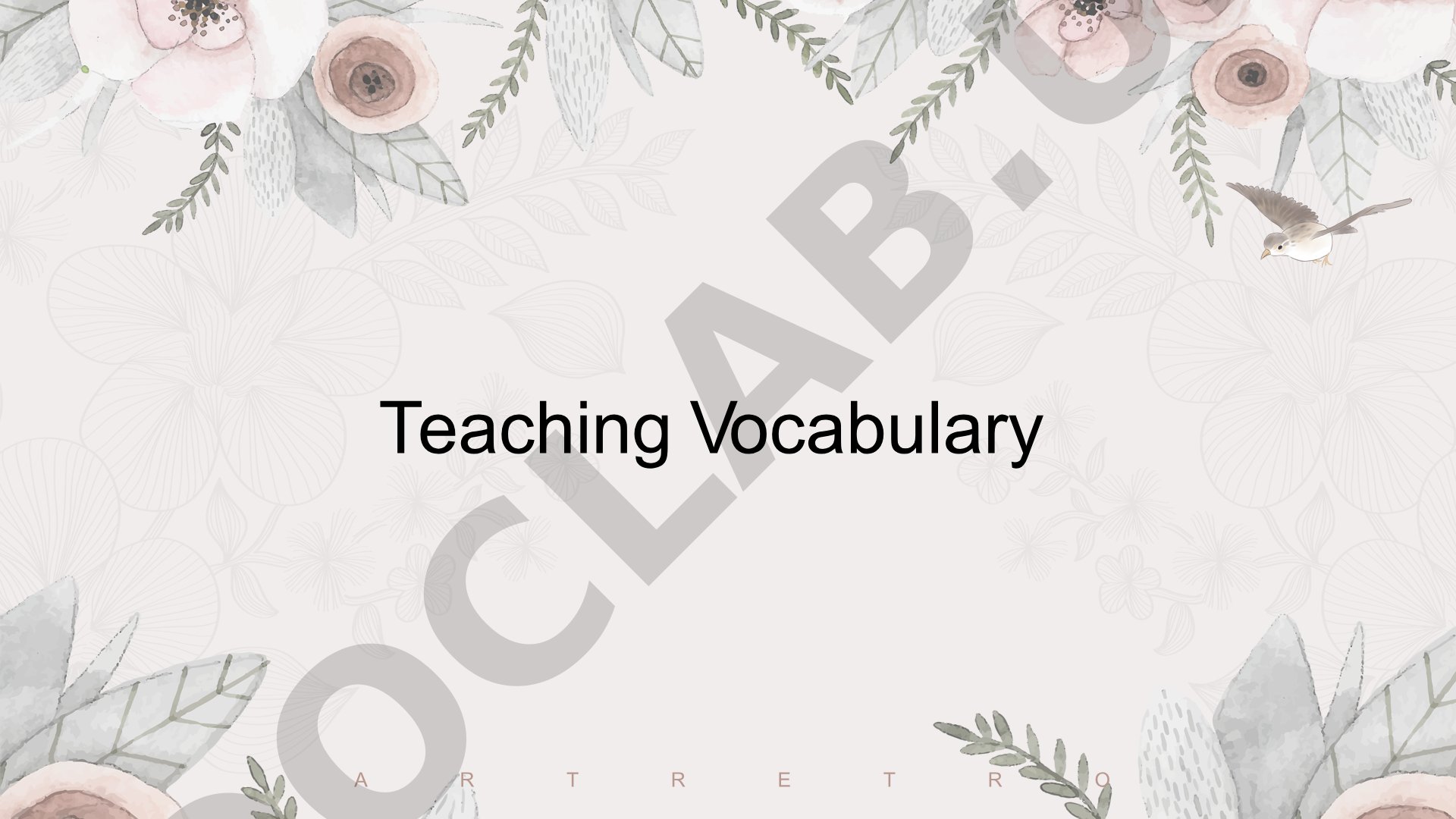 Overview of vocabulary importance, types, and teaching methods in English language