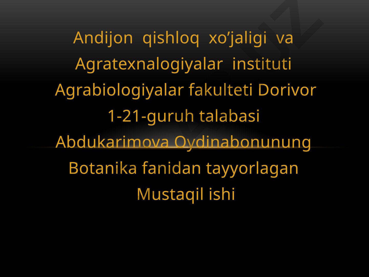 Botanika fanidan mustaqil ish: Barglarda kraxmal hosil bo'lishi va kartoshkadan olish