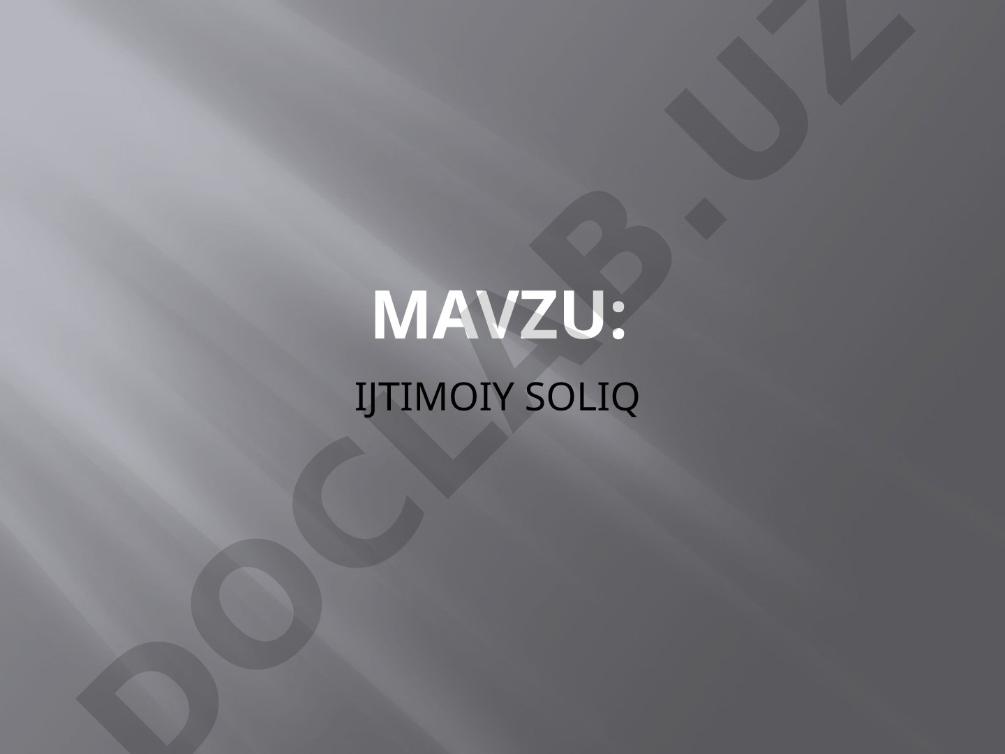 Ijtimoiy soliq reja