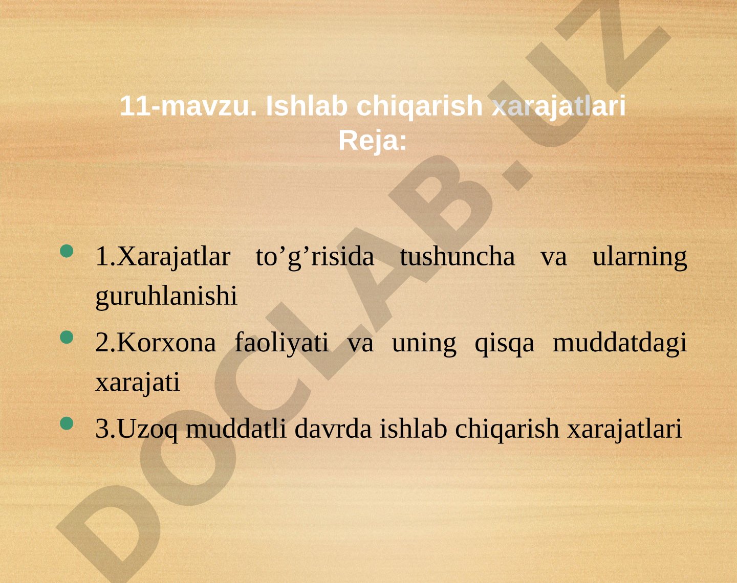Ishlab chiqarish xarajatlari