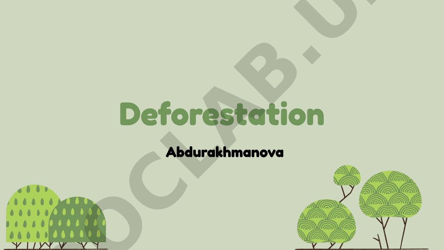 Causes of deforestation, environmental and social impacts, sustainable forest management