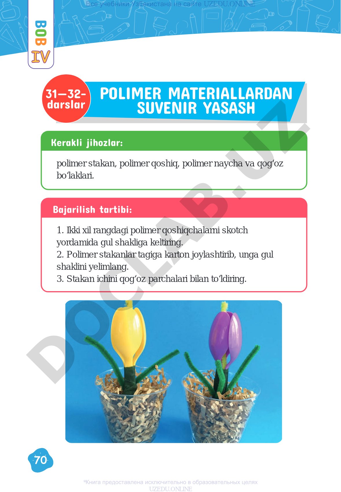 Polimer materiallardan suvenir yasash va tikuvchilik kasbi