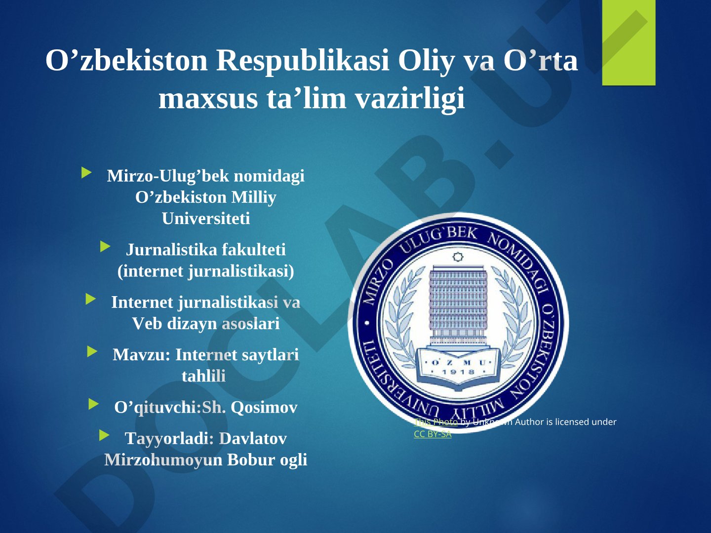 Internet saytlari tahlili