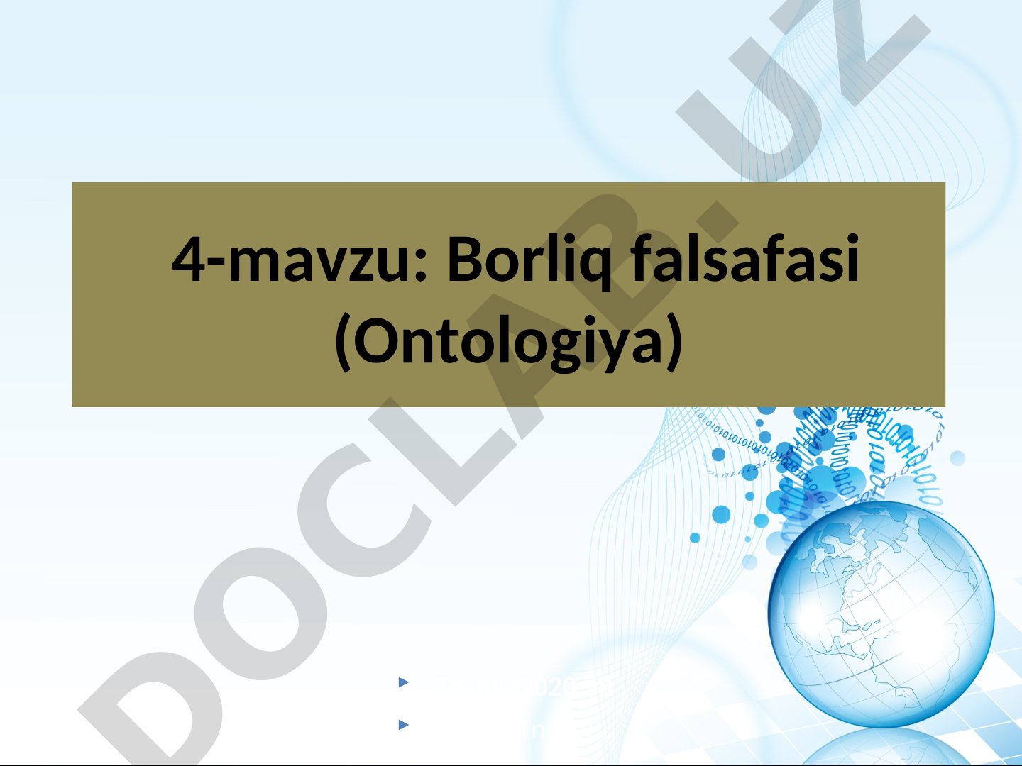 Falsafiy tahlil: borliq kategoriyasi, turlari, rivojlanish qonunlari va kategoriyalar