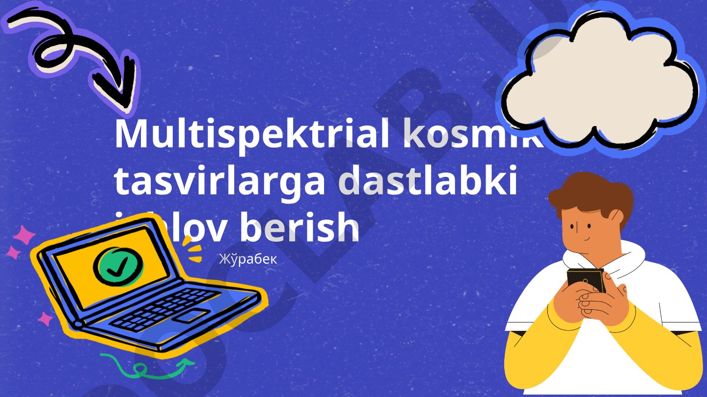 Multispektrial kosmik tasvirlarga dastlabki ishlov berish