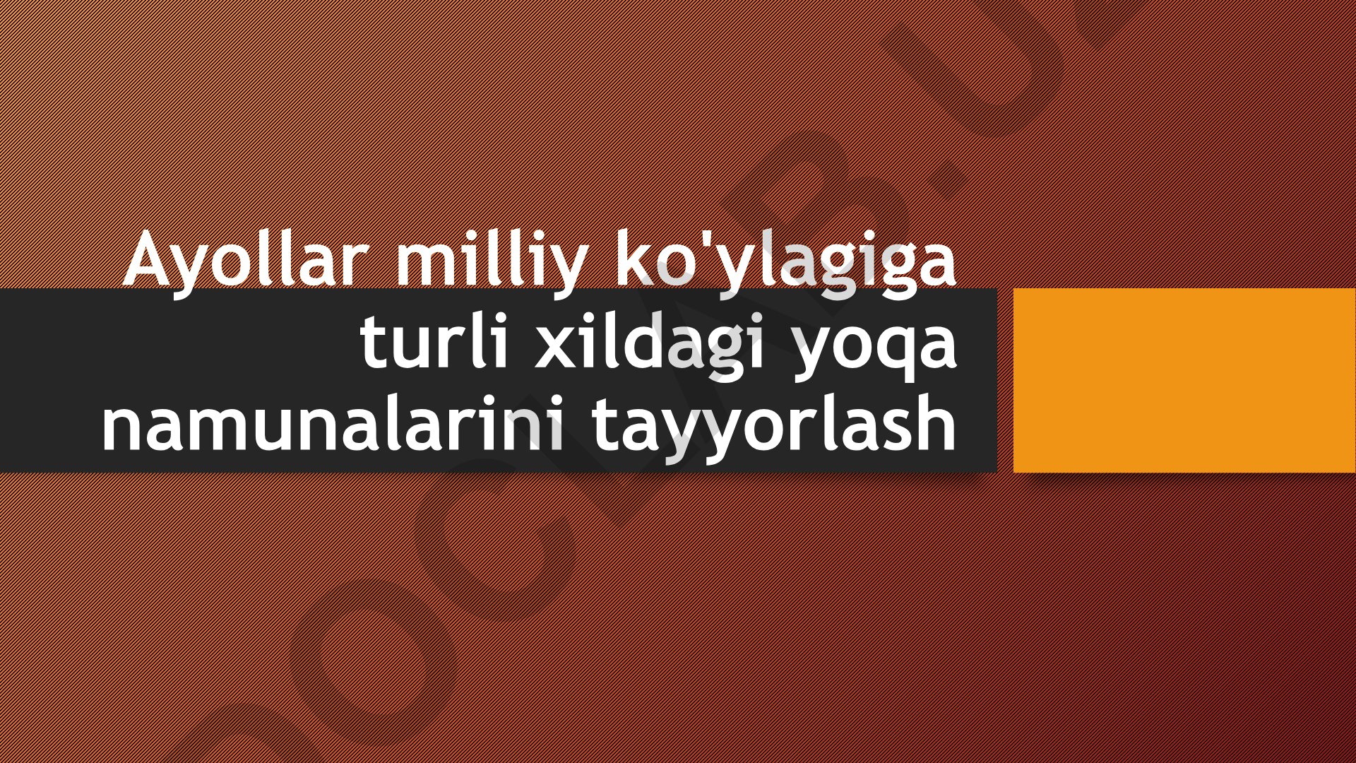 O'zbek milliy liboslari va xalatlarining rivojlanishi