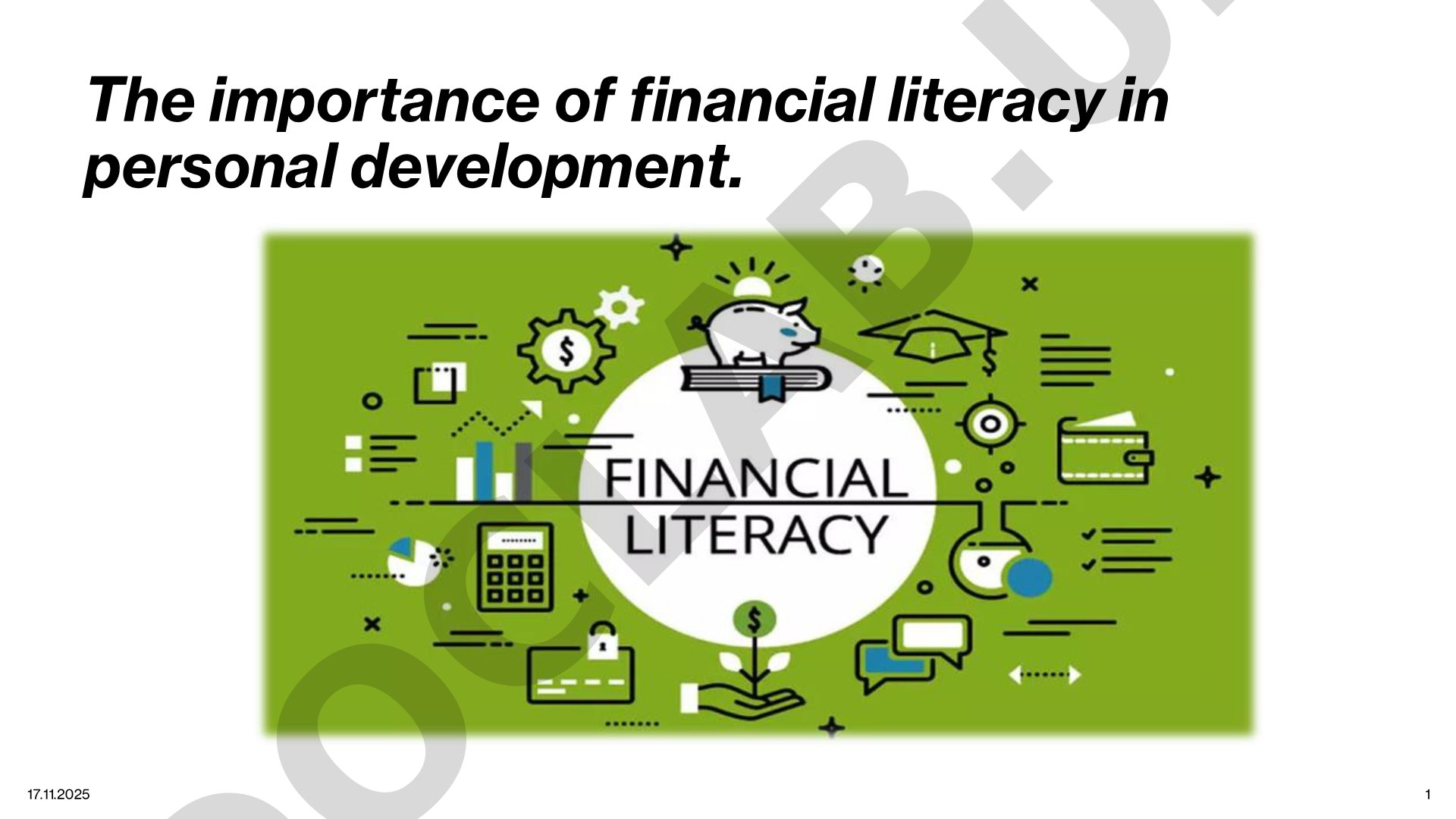 The importance of financial literacy in personal development