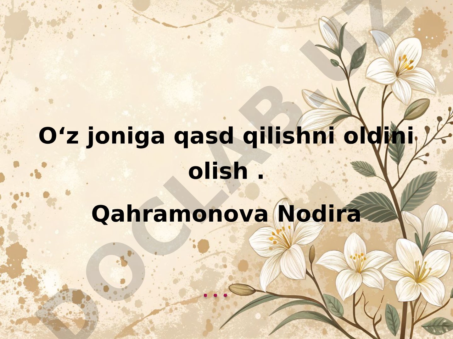 Oʻz joniga qasd qilishni oldini olish