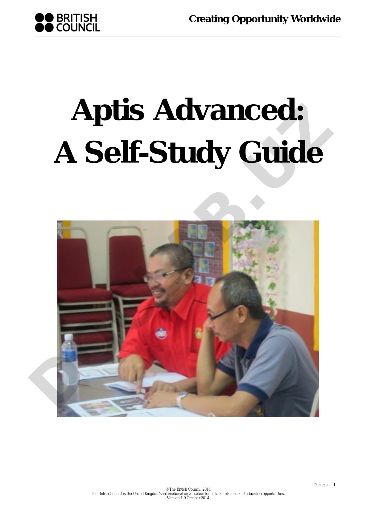 Aptis Advanced: A Self-Study Guide